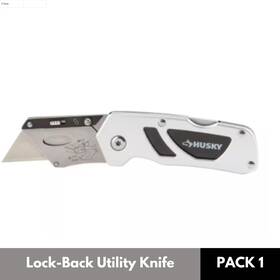 Husky 313037087051 Compact Folding Lock-back Utility Knife