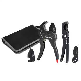 Husky 313106710774 4-piece Pvc Cutting Kit With Foldable Pouch And Replacement Blades