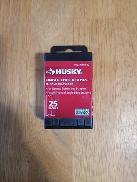 84-0144-0000 Husky 25-pk Single Edge Blades 1003 040 652 84-0144-0000 Husky 25-pk Single Edge Blades 1003 040 652