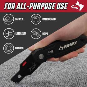 Hky00048 Husky Pivoting Carpet Knife