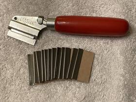 31560 Hyde Vintage Razor Knife Scraper 12 New Blades No Tools 1997