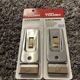 Hyper Tough 037064197346 Safety Glass Scraper 5 Razor Blades Heavy-duty All-steel Lot Of 2 Hyper Tough 037064197346 Safety Glass Scraper 5 Razor Blades Heavy-duty All-steel Lot Of 2