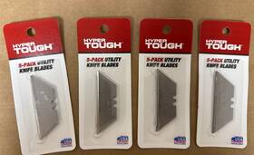 Hyper Tough 076812133748 Lot Of 4 Hypertough 5-pack Utility Knife Blades Brand New Free Shipping