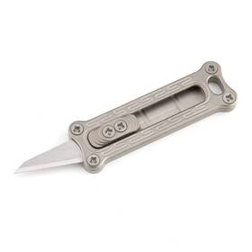 Ileaf 717410887090 Titanium Alloy Daily Mini Pocket Utility Knife With Replaceable Blades Ultra