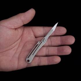 Il57 Ileaf Titanium Alloy Daily Mini Pocket Utility Knife With 10 Replaceable Blades Ul