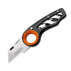 Iron Ethos 634855087512 Stainless Steel Utility Knife With Belt Clip