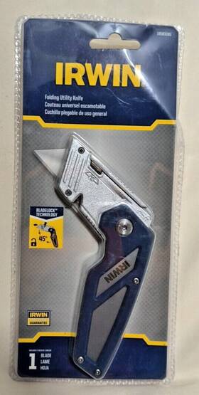 1858318g Irwin 3/4-in 1-blade Folding Utility Knife