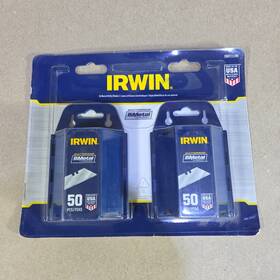 Iwht11190 Irwin Bi-metal Utility Knife Blades 100 Pack Heavy Duty Razor New