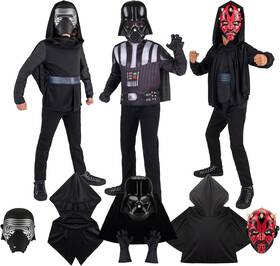 Jazwares Llc Jdu0041 Star Wars Villains Youth Dress-up Set - Darth Vader Maul And Kylo Ren