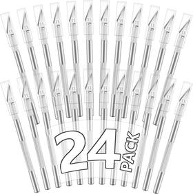 Jetmore 744759605740 24 Pack Exacto Knife Set Craft Precision Hobby Kit For Diy Cutting