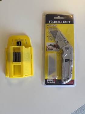 0701 Jhome Foldable Knife And Blande 50/pack Clasp Jackknife Set