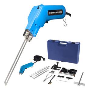 200w Jiading 611720310081 Electric Hot Knife Foam Cutter Tool With Blades 6 Inch And 8 Straight