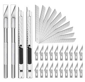 Mdg04 Jneoace 34 Pack Craft Knife Utility Box Cutters With 30 Pcs Spare Exacto Mdg04 Jneoace 34 Pack Craft Knife Utility Box Cutters With 30 Pcs Spare Exacto