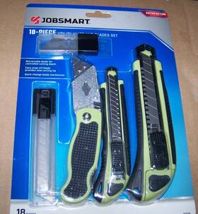 Jobsmart 2525196 New And Unopened 18 Piece Utility Knife Set