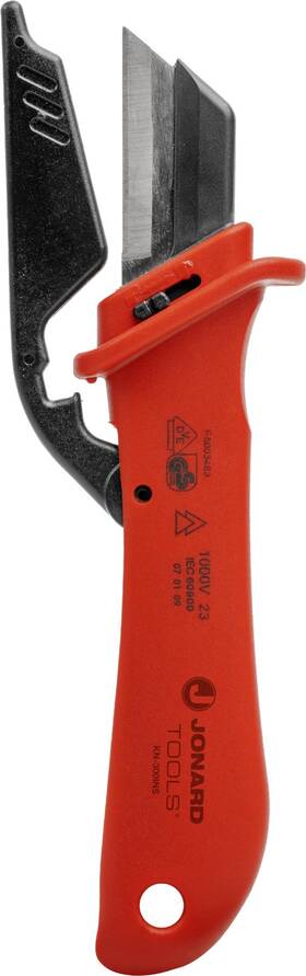 Jonard Tools Kn-300ins Insulated Utility Knife 1000v Ergonomic Blade Guard Ultra Sharp Replacement B
