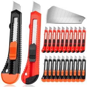 Joyumy 016392515350 20 Pack Utility Knife Box Cutter Retractable For Cartons Cardboa