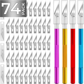 Jtieo 313039256233 74 Pack Hobby Knife Exacto With 4 Upgrade Sharp Knives And 70 Jtieo 313039256233 74 Pack Hobby Knife Exacto With 4 Upgrade Sharp Knives And 70