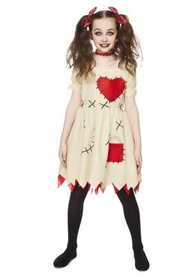 84561-m Karnival Costumes Voodoo Doll Dress Girls Costume Medium 5-6 Off 84561-m Karnival Costumes Voodoo Doll Dress Girls Costume Medium 5-6 Off