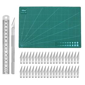 Kimrdiabte 797843155775 43 Pcs Precision Carving Craft Hobby Knife Set Includes Utility With 40