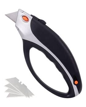 Kingtool 769293465568 Box Cutter Utility Knife - Retractable Opener With Total 5 Pcs