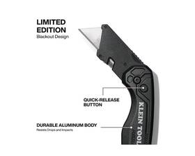 44303blk Klein Tools Blackout Series Flickblade - Utility Knife Limited Edition 44303blk Klein Tools Blackout Series Flickblade - Utility Knife Limited Edition