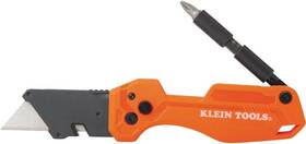 44304 Klein Tools 445034796735 Folding Flickblade Utility Knife Compact Removable Impact Dr