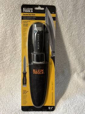 Dk0612 Klein Tools Serrated Stainless Steel Special Purpose Knife 1 Piece
