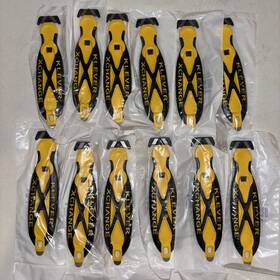 Kcj-xc-35y Klever Xchange 8 Pack - Safety Box Cutter Yellow New G