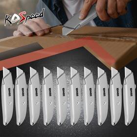 Ko65854s Ko Speed 10-pack 3-position Retractable Utility Knife Heavy Duty Cutter Tool Razor Knives