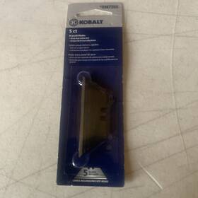 0357355 Kobalt Heavy-duty Carbon Steel Utility Blades Five In Each Pack