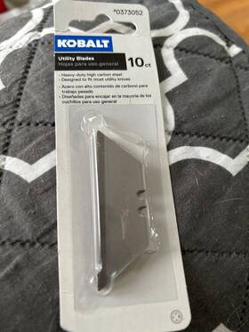 0373052 Kobalt 10 Pk Utility Blades