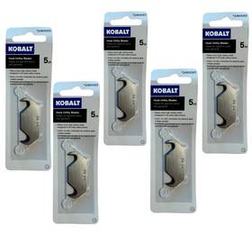 2491093 Kobalt 5 Packs Hook Utility Blades 5ct. Heavy Duty High Carbon Steel 2491093 Kobalt 5 Packs Hook Utility Blades 5ct. Heavy Duty High Carbon Steel