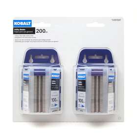 2491097 Kobalt 200ct Heavy-duty Carbon Steel Utility Blades New 2491097 Kobalt 200ct Heavy-duty Carbon Steel Utility Blades New