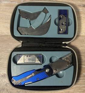 56175 Kobalt Lockback Razor Utility Knife Set Carpet Box Electrical