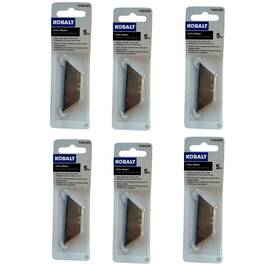 84-0520-0000 Kobalt 6 Packs Carbon Steel Utility Razor Blade Straight Sharp Knife 5 Blades