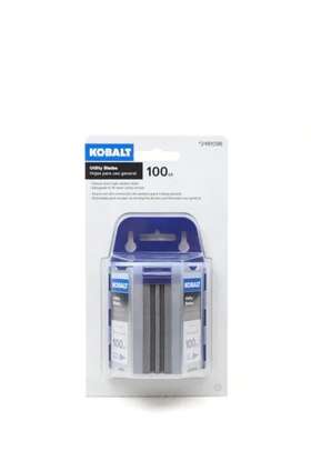 2491096 Kobalt 843382102395 100 Count Utility Blades Brand New