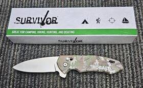 Hk-1023tn Kobalt Survivor Folding Camo Knife