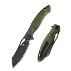 Kubey Kb239 Drake Kb239b Folding Pocket Knife 3.74 Inch Reverse Tanto Blade And G10 Han