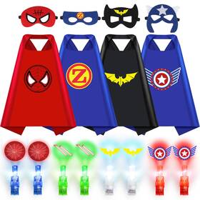 Kubusfly Mx-001 Superhero Capes For Kids One Size Fits 3 Colorful