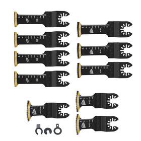 Law252732 Labwork 10 Pcs Bi-metal Oscillating Saw Blades Kit Curved-tech Japanese Tooth