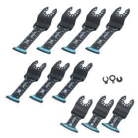 Law252738 Labwork 10 Pcs Oscillating Saw Blades Kit Curved-tech Bi-metal Japanese Tooth