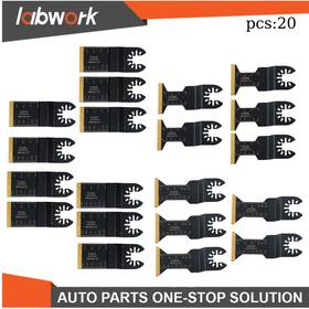 Tl42121q Labwork 20 Pack Titanium Oscillating Saw Blades 3 Types Multi Tool Kits