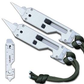 Lever Gear 853129007814 Edge Xt - Mini Utility Knife Keychain Multitool With 10 Tools Retractable Raz