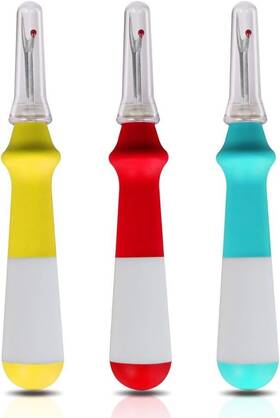 Cx002 Lhedon Seam Ripper 3 Pcs Rippers For Sewing Red/yellow/turquoise