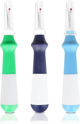 Cx003 Lhedon Seam Ripper 3 Pcs Rippers For Sewing Ergonomic Grip Blue/green