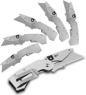 Lichamp 445003542547 6-pack Folding Utility Knife Box Cutter Quick Change Razor