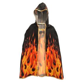 Liontouch 190lt - Fantasy Fire Flame Cape Age 3-8 Years 75 X 145 Cm Black/orange