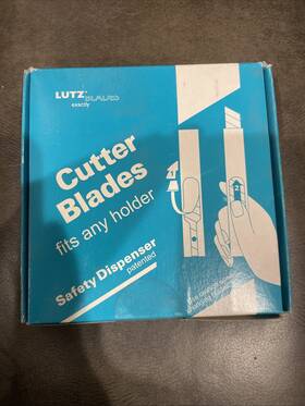 S00176-ab2 Lutz 100 Pcs Snap Off Cutter Razor Blades Made In Germany 18mm Fits Any Holder