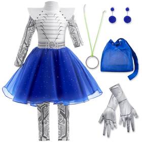 Zh184b1-140 Lzh Zombies Alien Costumes Dress For Girls Kids Cosplay 8-9 Years Blue Zh184b1-140 Lzh Zombies Alien Costumes Dress For Girls Kids Cosplay 8-9 Years Blue