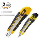 M8782 Bonsaii Stainless Steel Retractable Utility Knife Set Inches 4897075449058